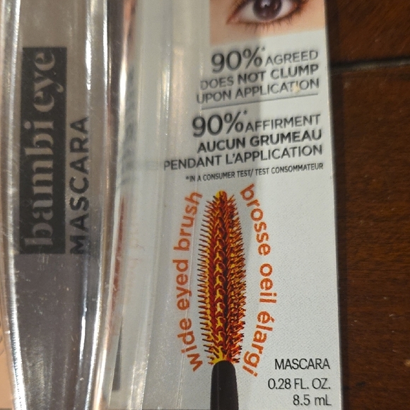 (J52) NWT L'Oreal Paris Bambi Eye Mascara in Blackest Black 400 - Picture 3 of 5
